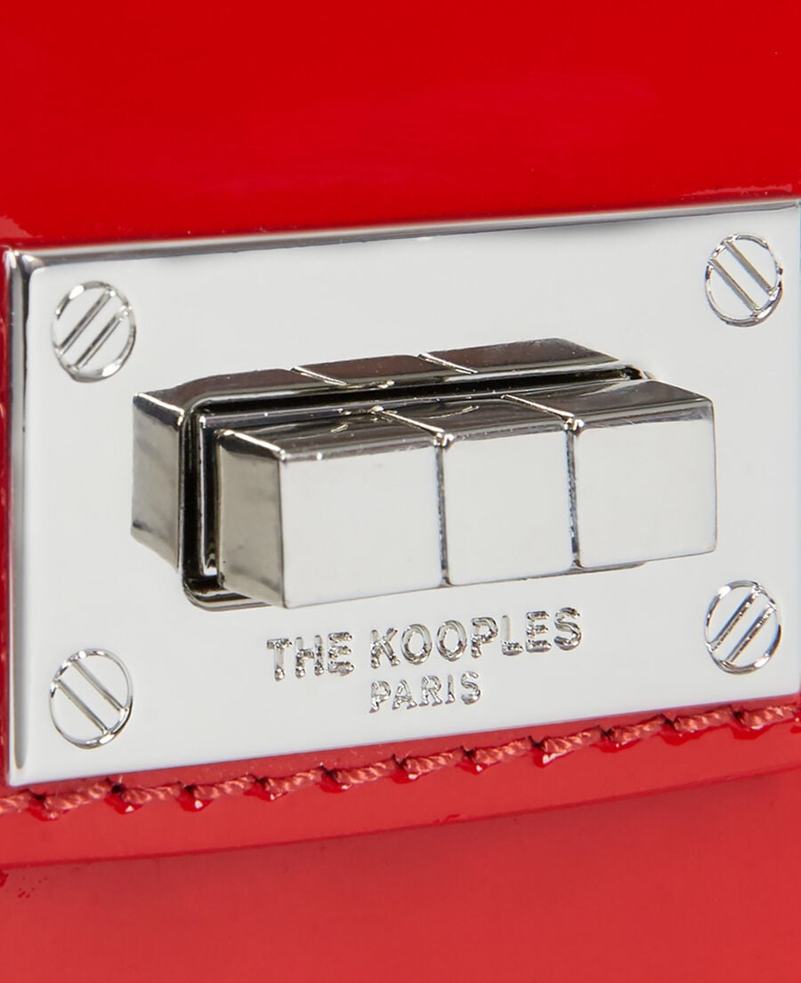 The Kooples FEMME RED sac emily small en cuir rouge