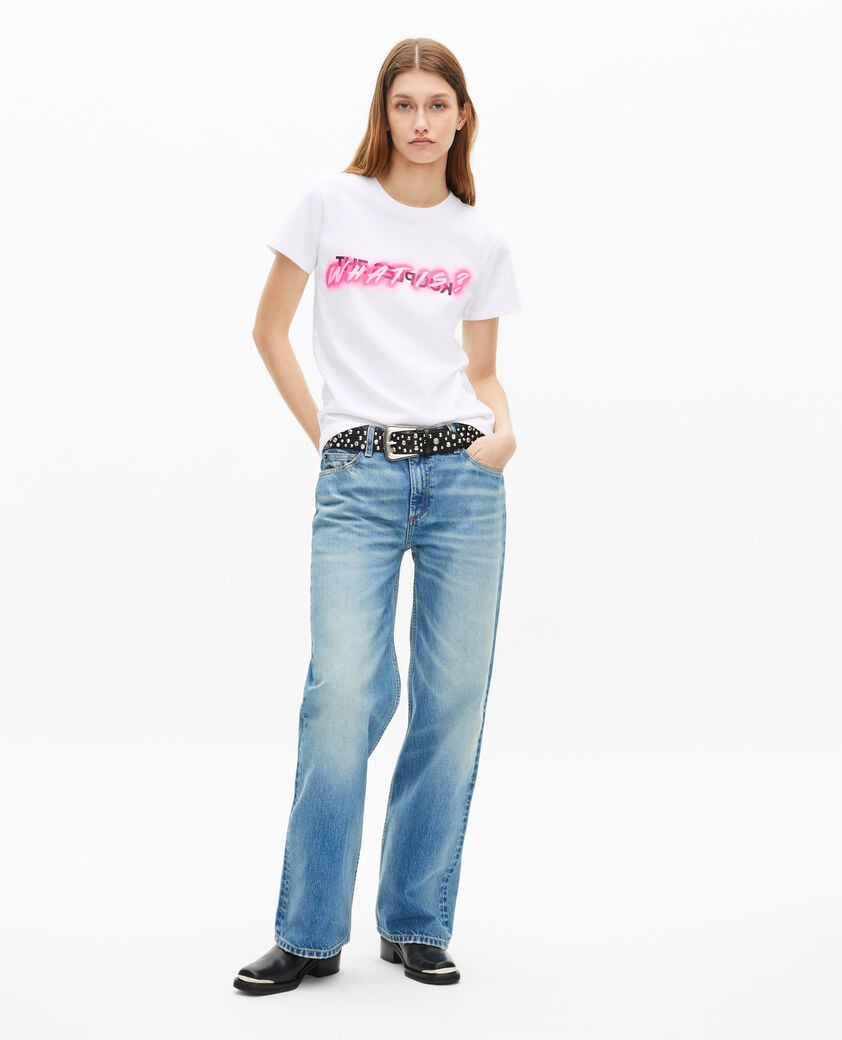 The Kooples FEMME WHITE t-shirt what is n&eacute;on blanc