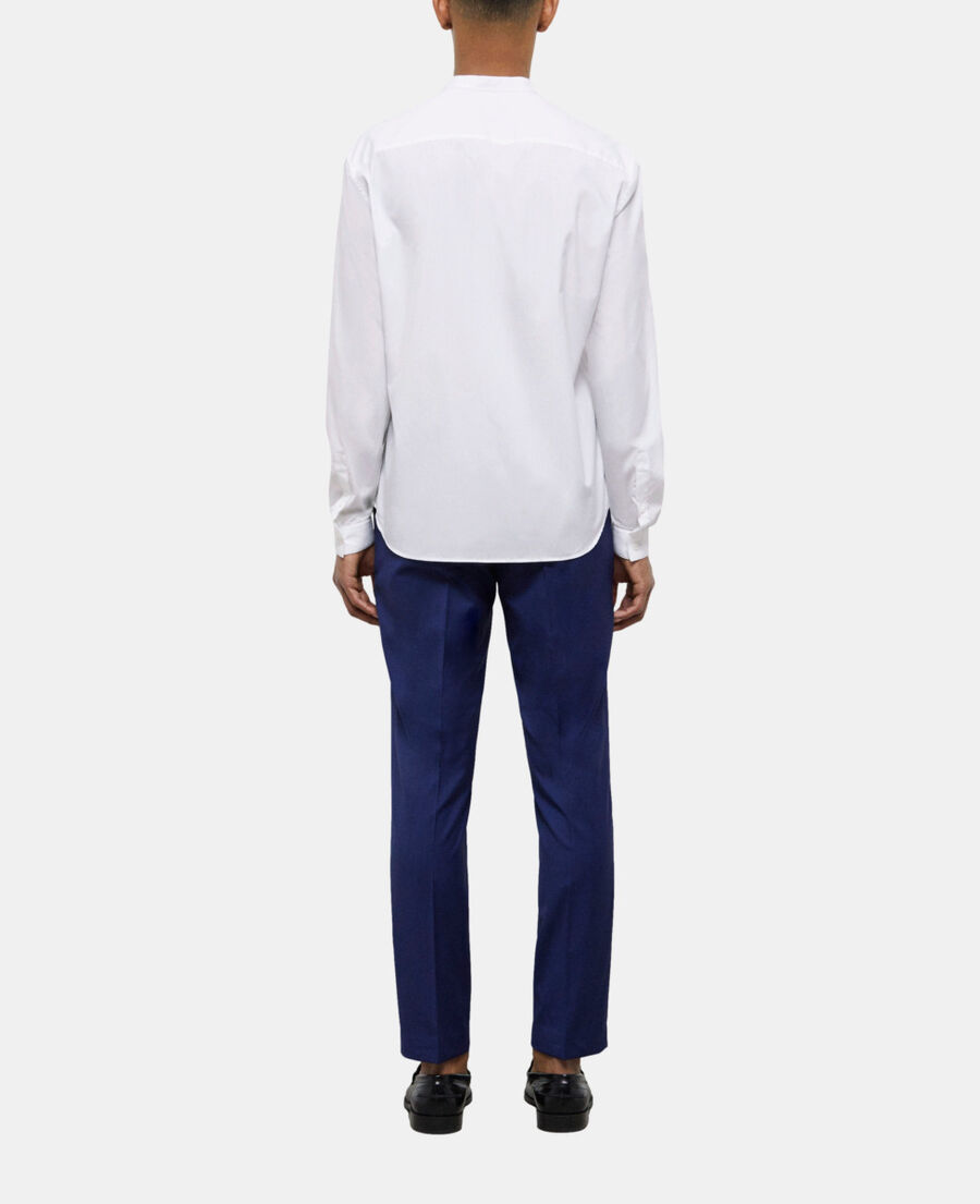 The Kooples HOMME WHITE chemise col officier blanche