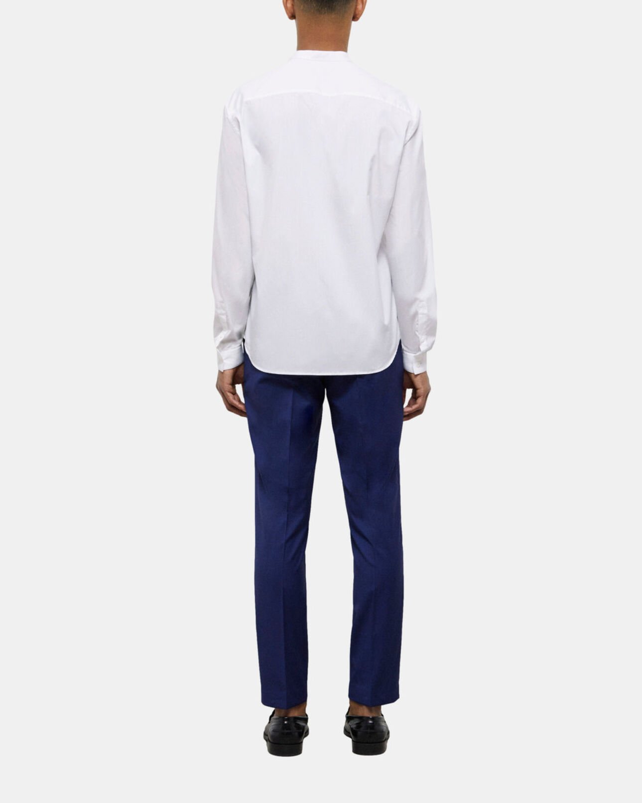 The Kooples HOMME WHITE chemise col officier blanche