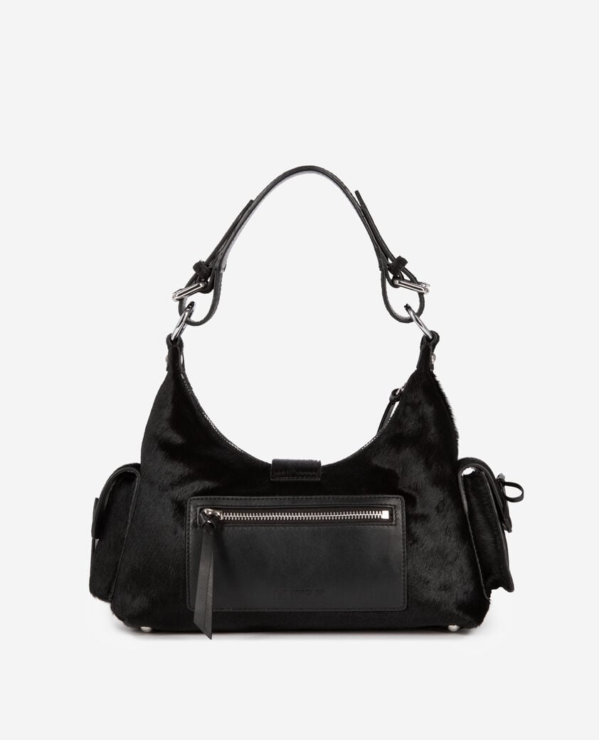 The Kooples FEMME BLACK sac amelia en effet poulain noir