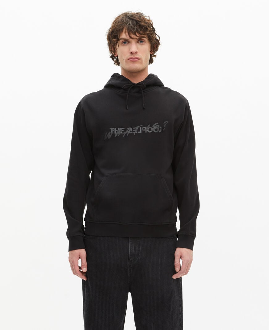 The Kooples MEN BLACK men's black what is hoodie