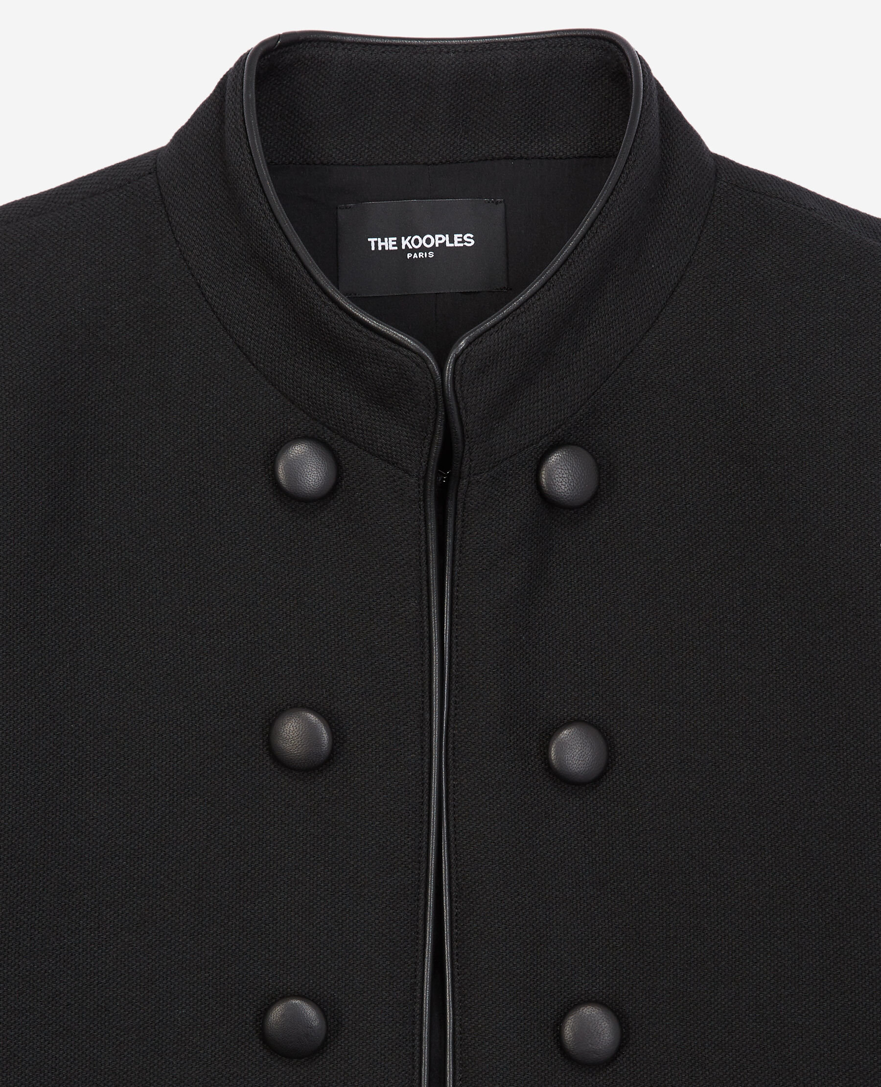 Veste coton tailleur style officier noire The Kooples Suisse
