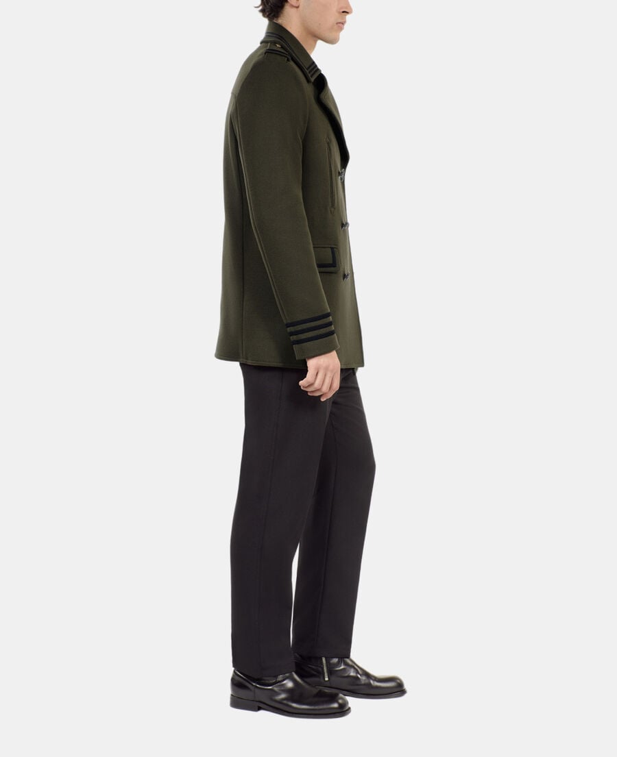 The Kooples MEN KAKI khaki officer-style pea coat