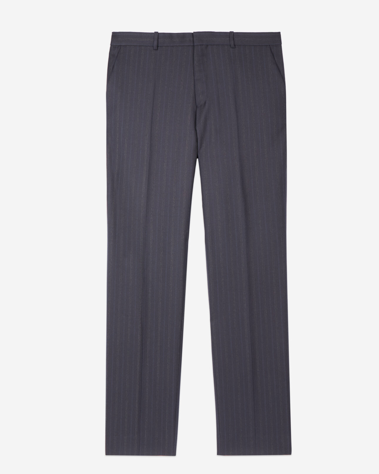 The Kooples HOMME NAVY pantalon de costume à rayures bleu marine