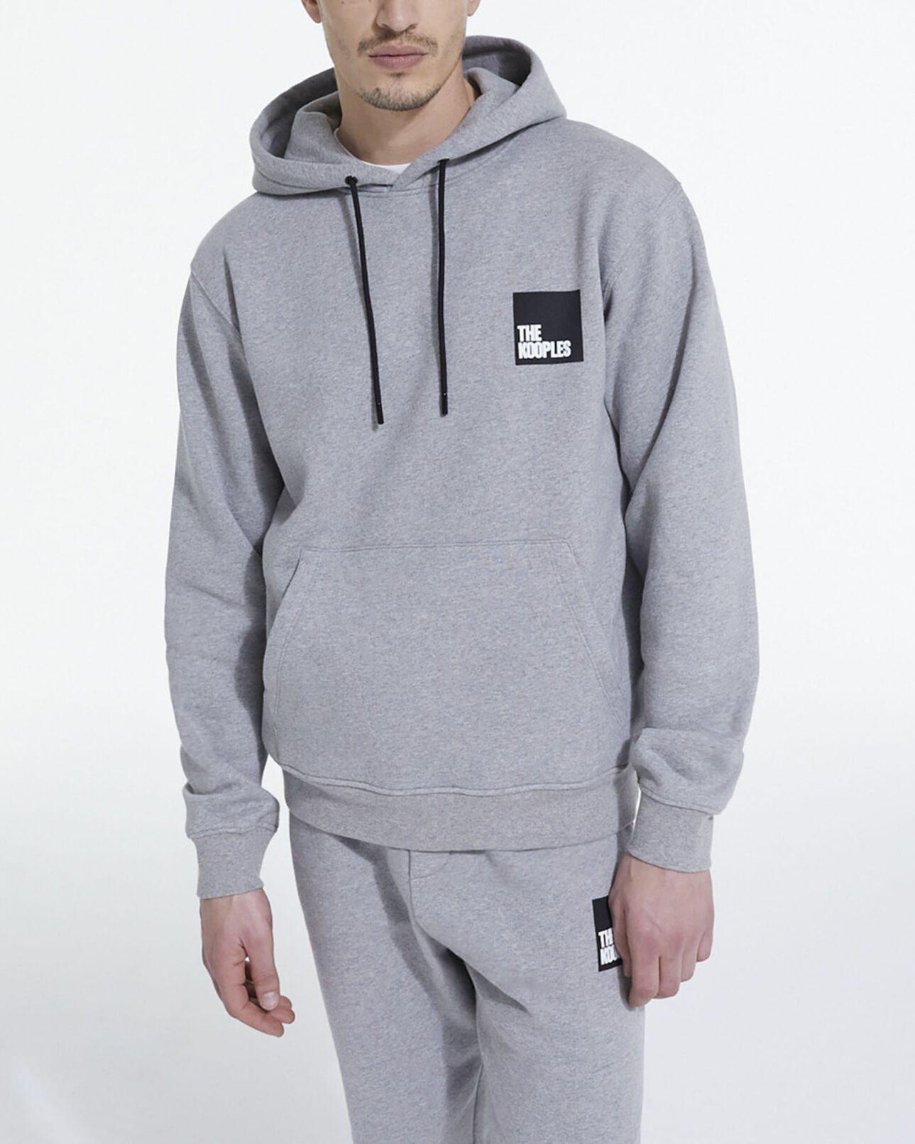 The Kooples HOMME GREY MELANGE sweat gris