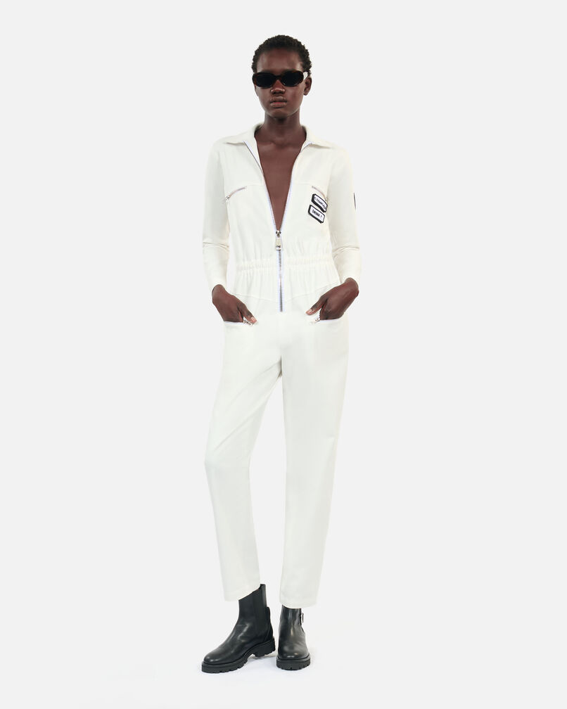 The Kooples FEMME ECRU combinaison the kooples x carolina ritzler écrue en coton