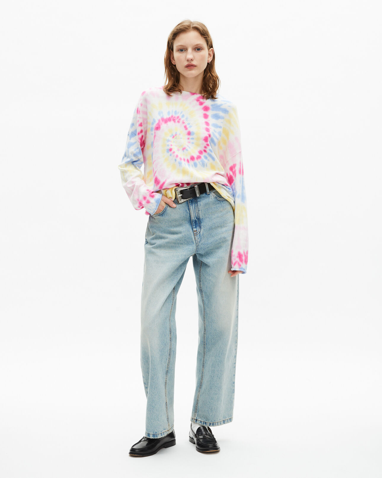 The Kooples WOMEN MULTICOLOR multicolor tie dye sweater