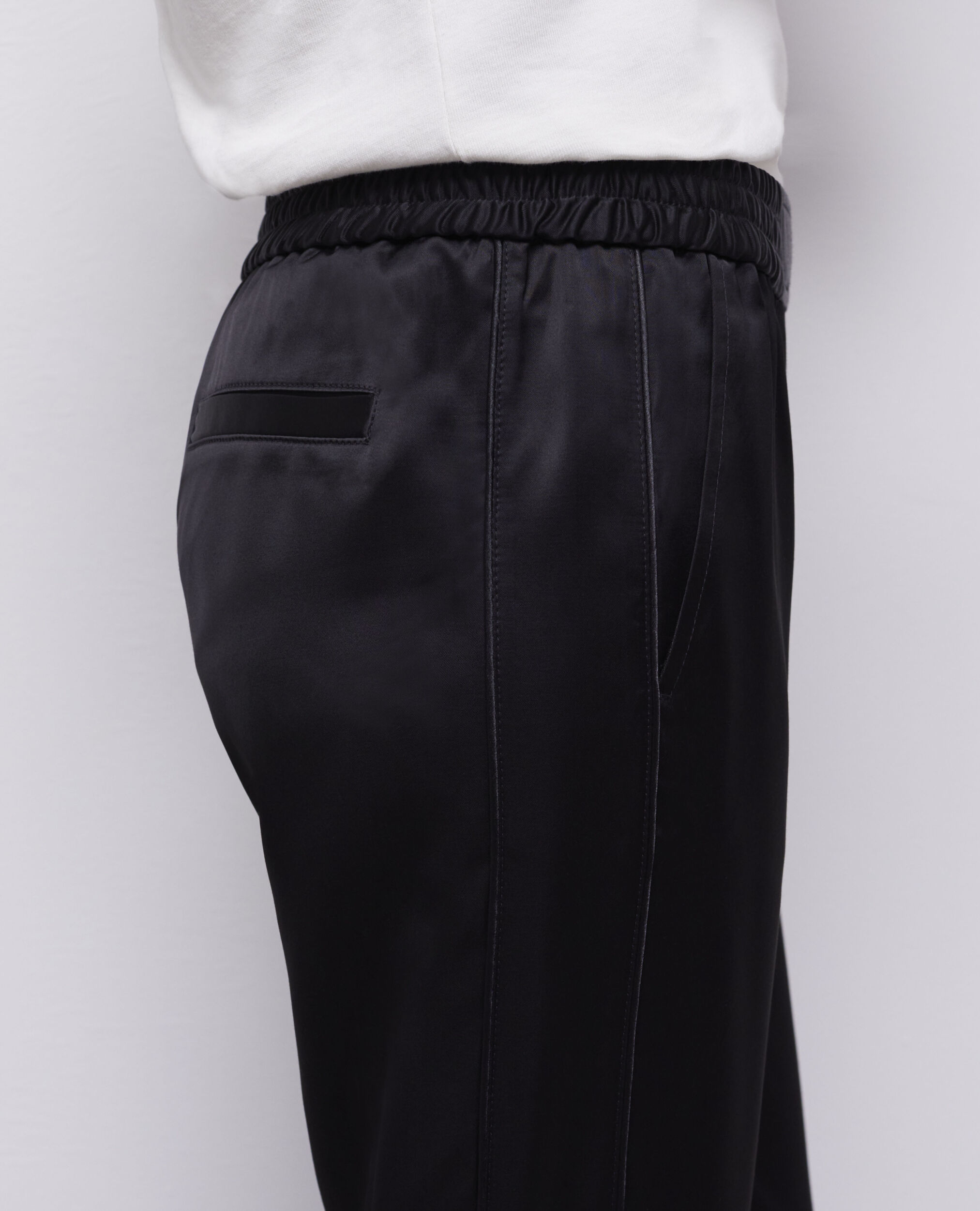 Mens satin joggers hot sale