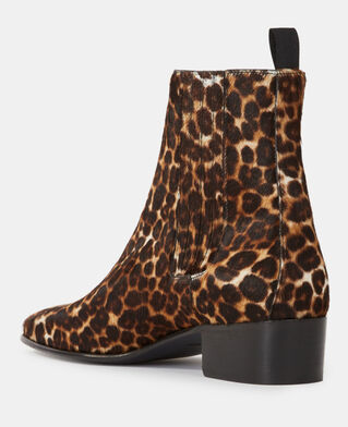 The Kooples HERREN LEOPARD stiefel mit leopardenmotiv