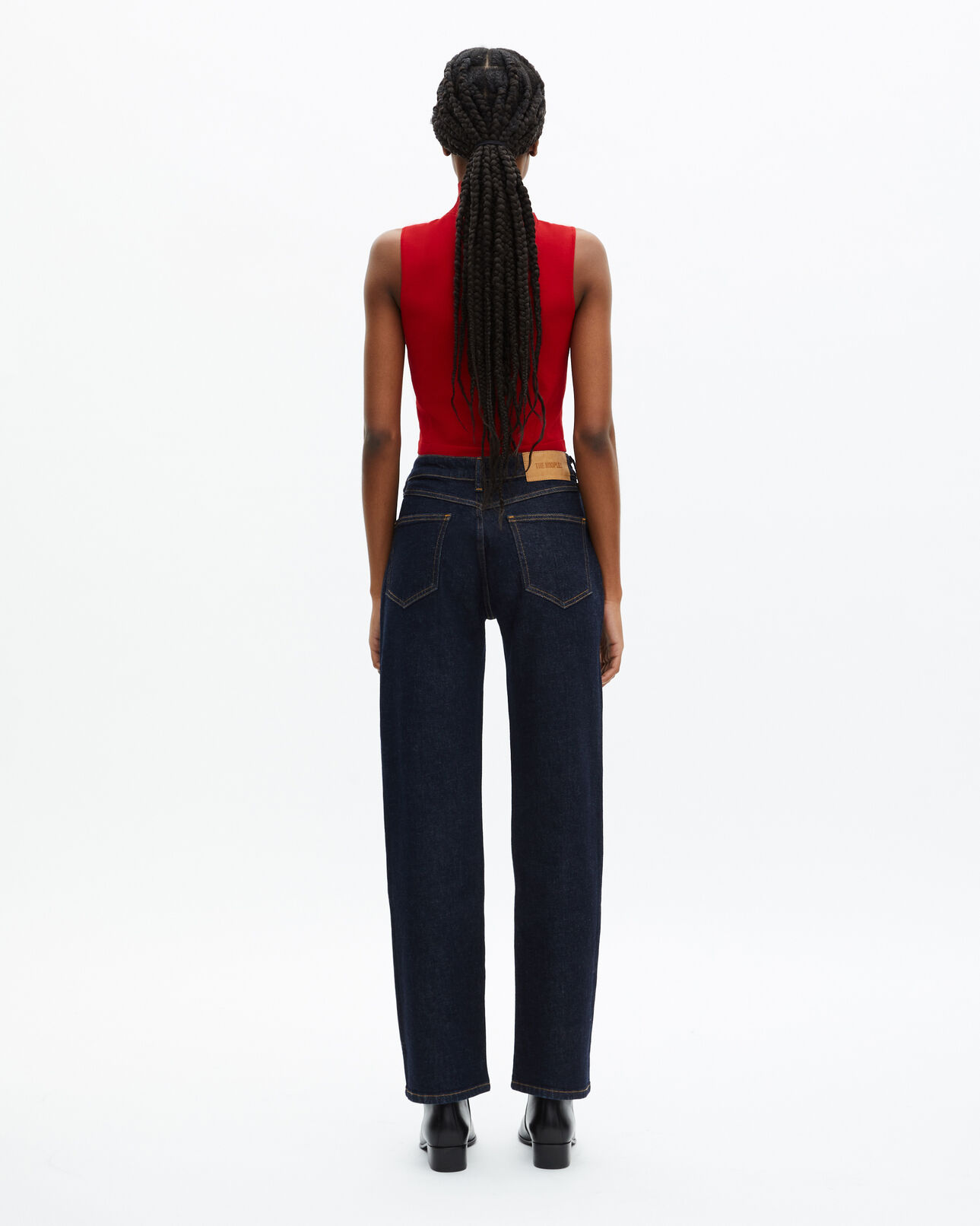 The Kooples FEMME RED top en maille rouge