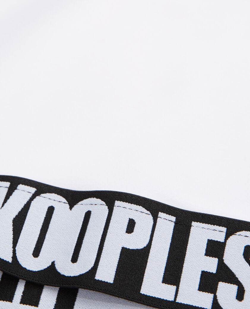 The Kooples FEMME WHITE t-shirt femme court à logo blanc