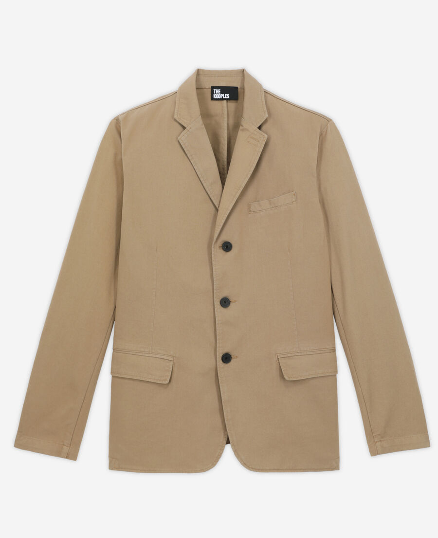 beige suit jacket