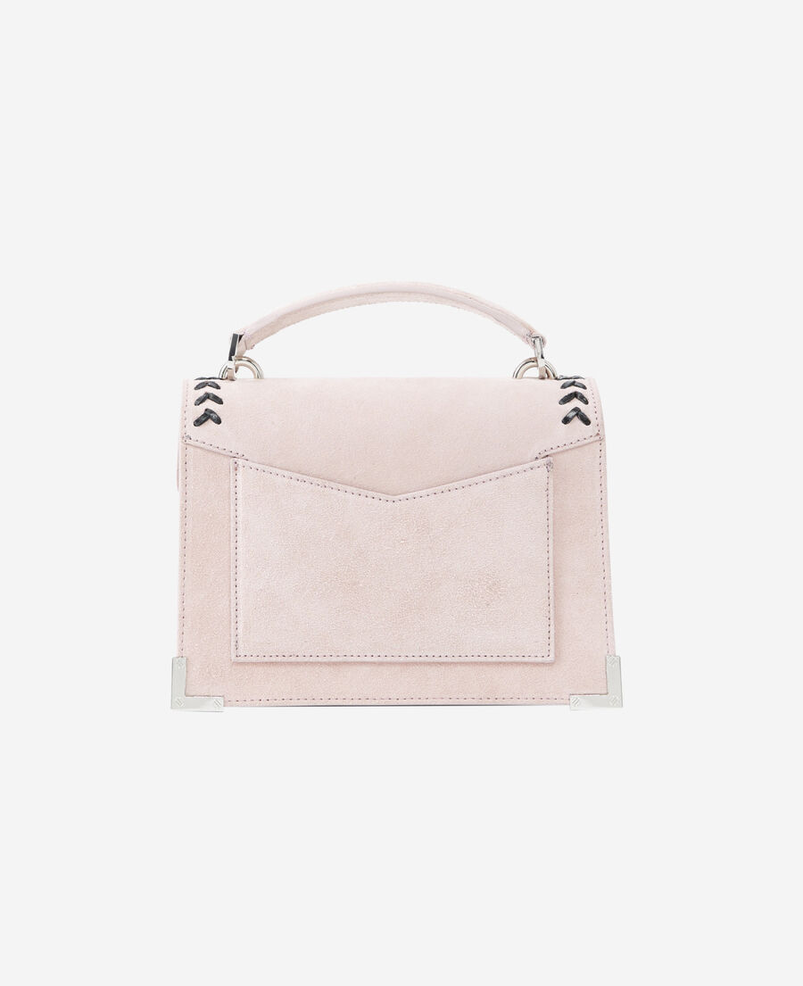 small emily bag in pink suede leather