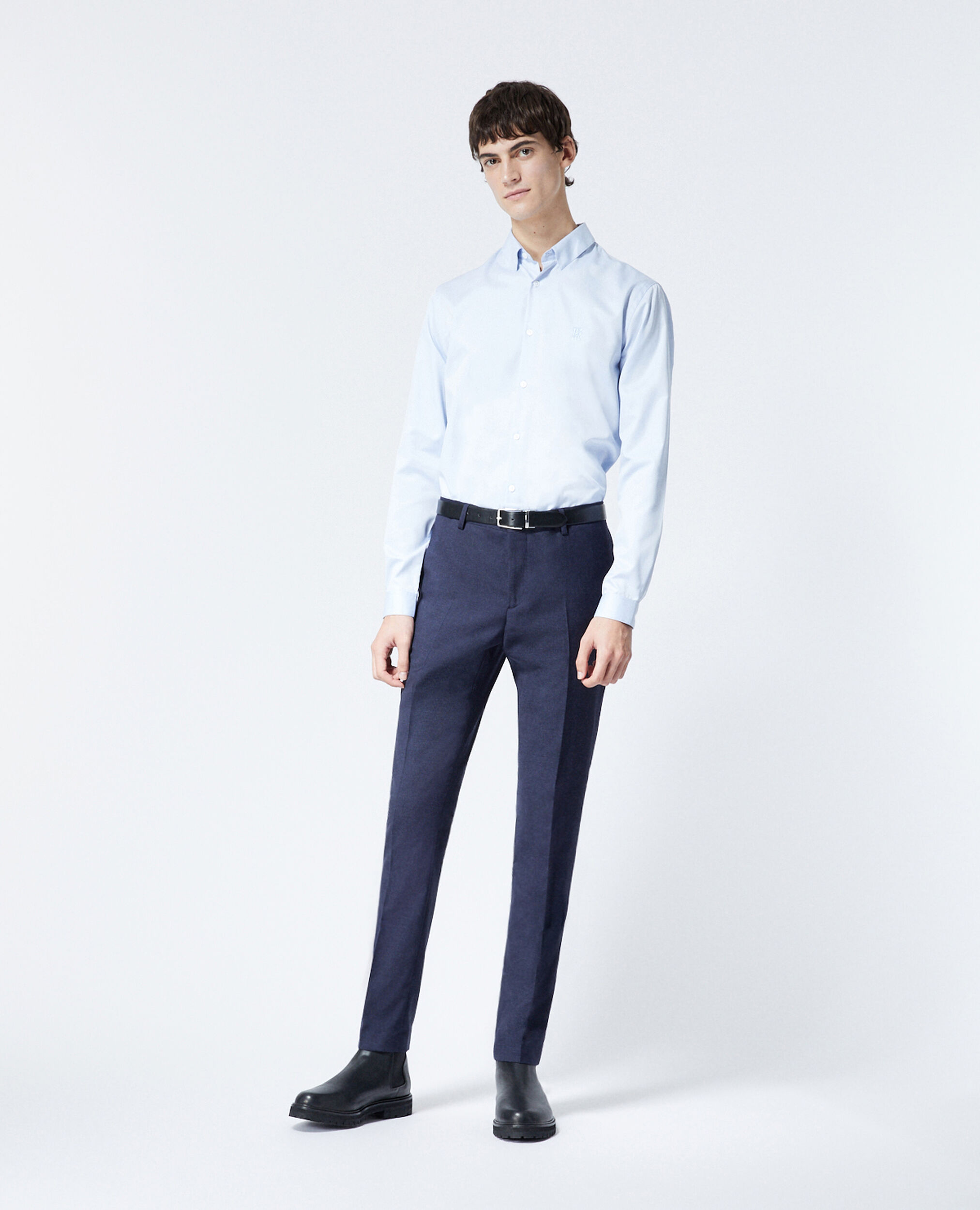 Pantalon costume laine bleu marine, NAVY, hi-res image number null