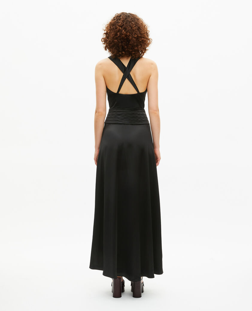 The Kooples DAMEN BLACK langes &auml;rmelloses kleid schwarz