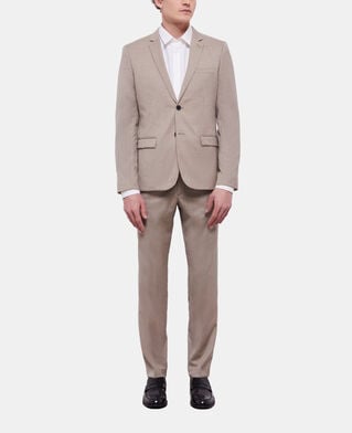 The Kooples H BEIGE MELANGE beige wool suit jacket