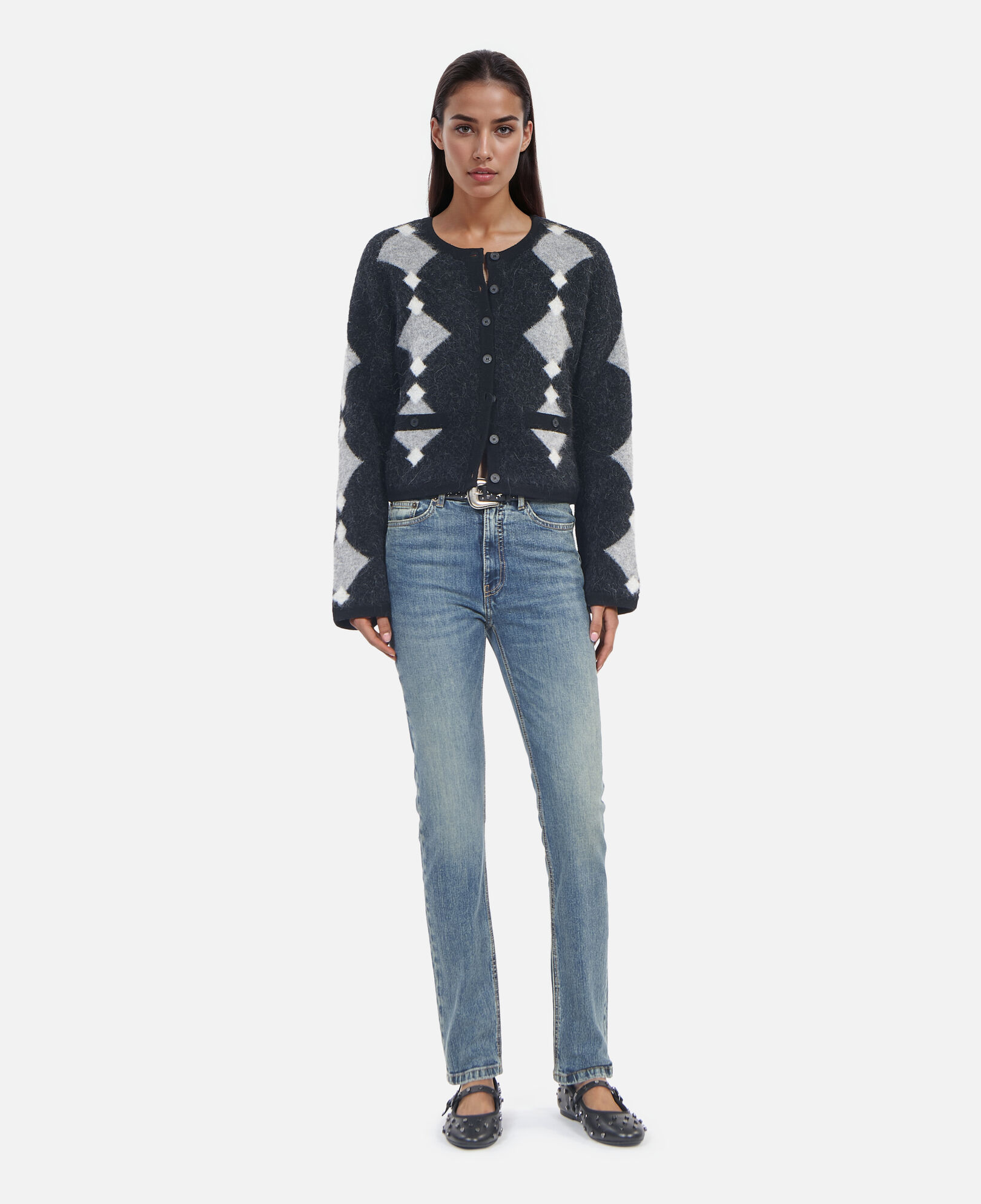 The Kooples WOMEN USED RAPIECE slim blue jeans