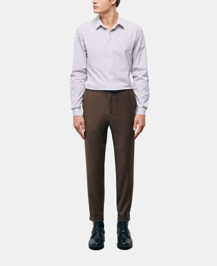 brown wool pants