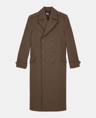 The Kooples MEN KAKI long khaki officer-style coat