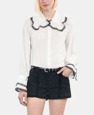 The Kooples WOMEN BLACK thin black crocodile-effect leather belt