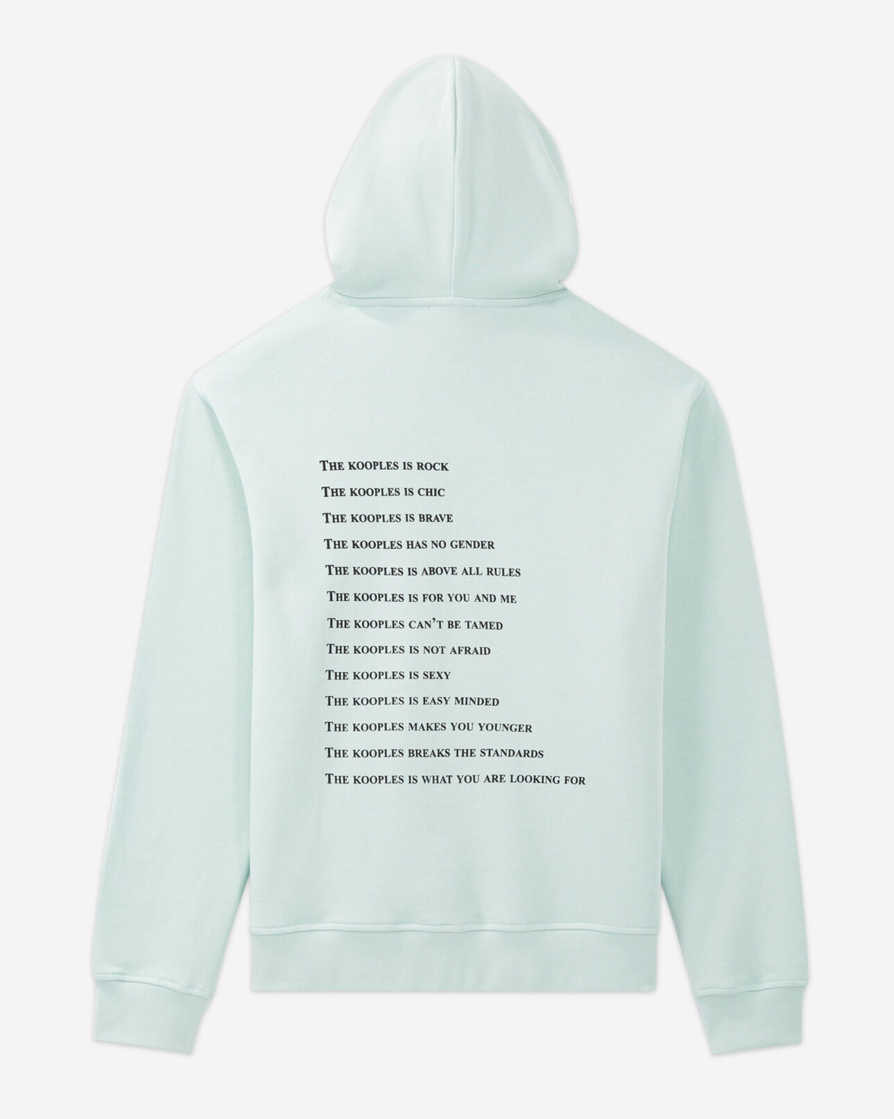The Kooples HOMME GRIS BLEU sweat gris capuche détail what is the kooples