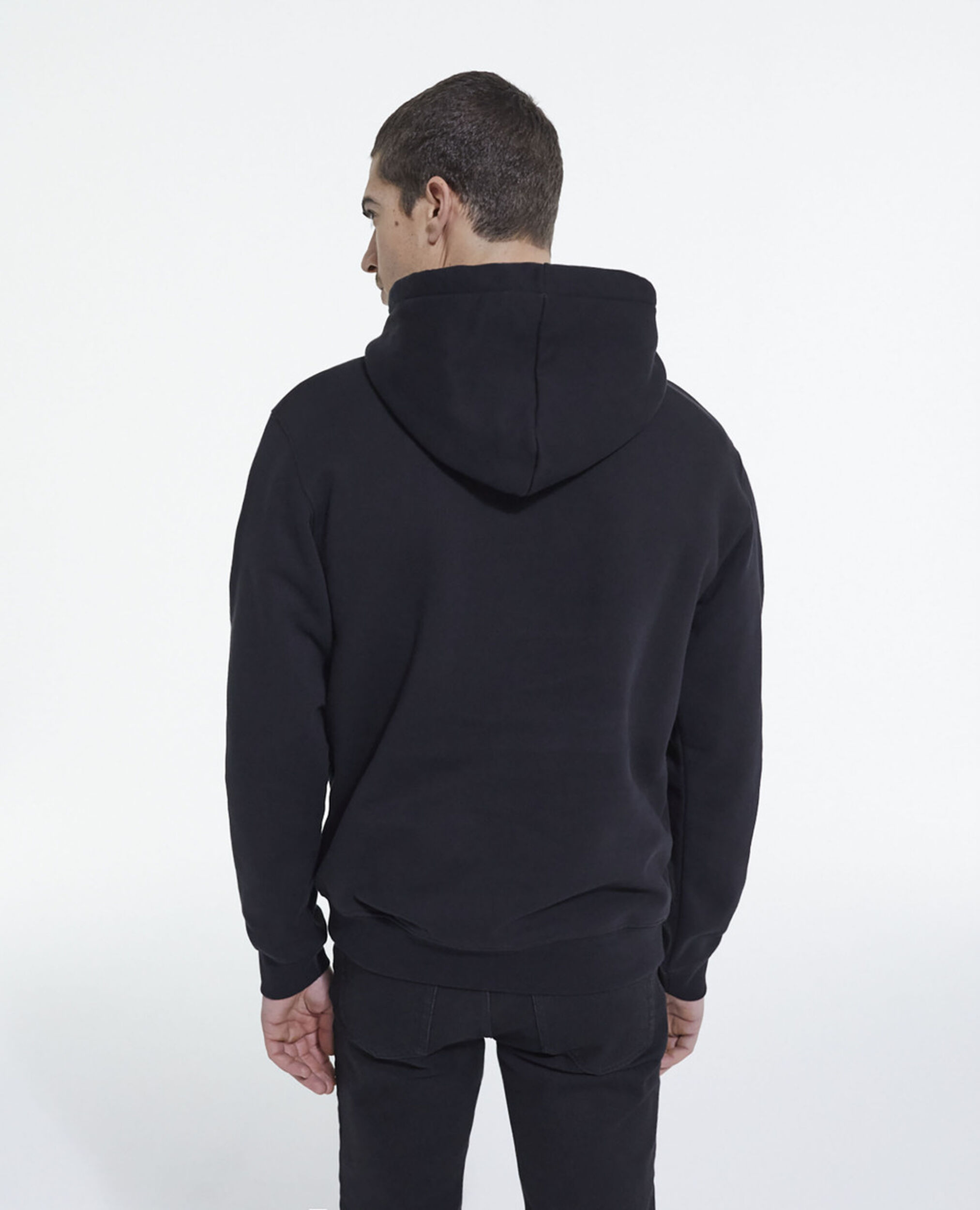 Sweatshirt logo noir, BLACK, hi-res image number null