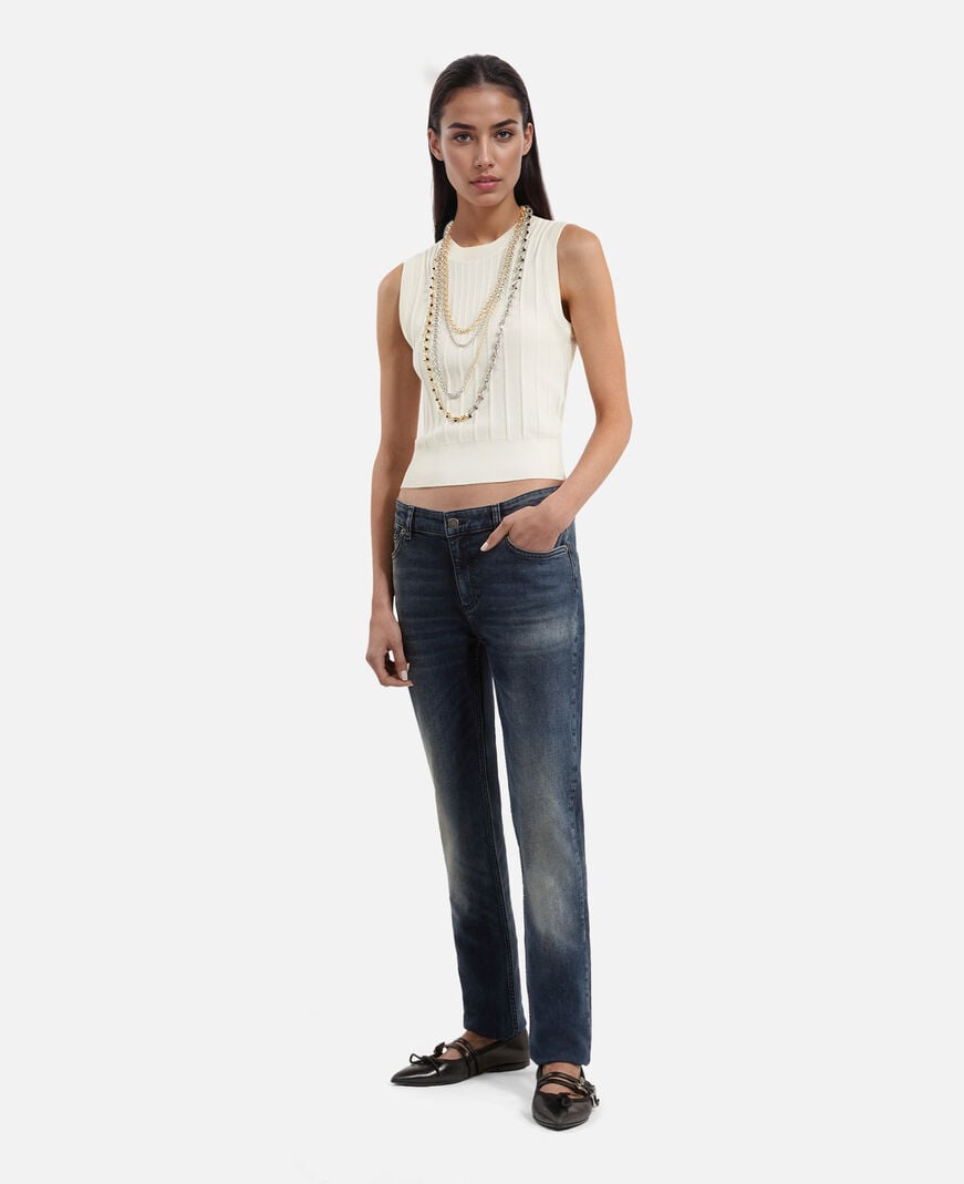 The Kooples WOMEN WHITE white knit top