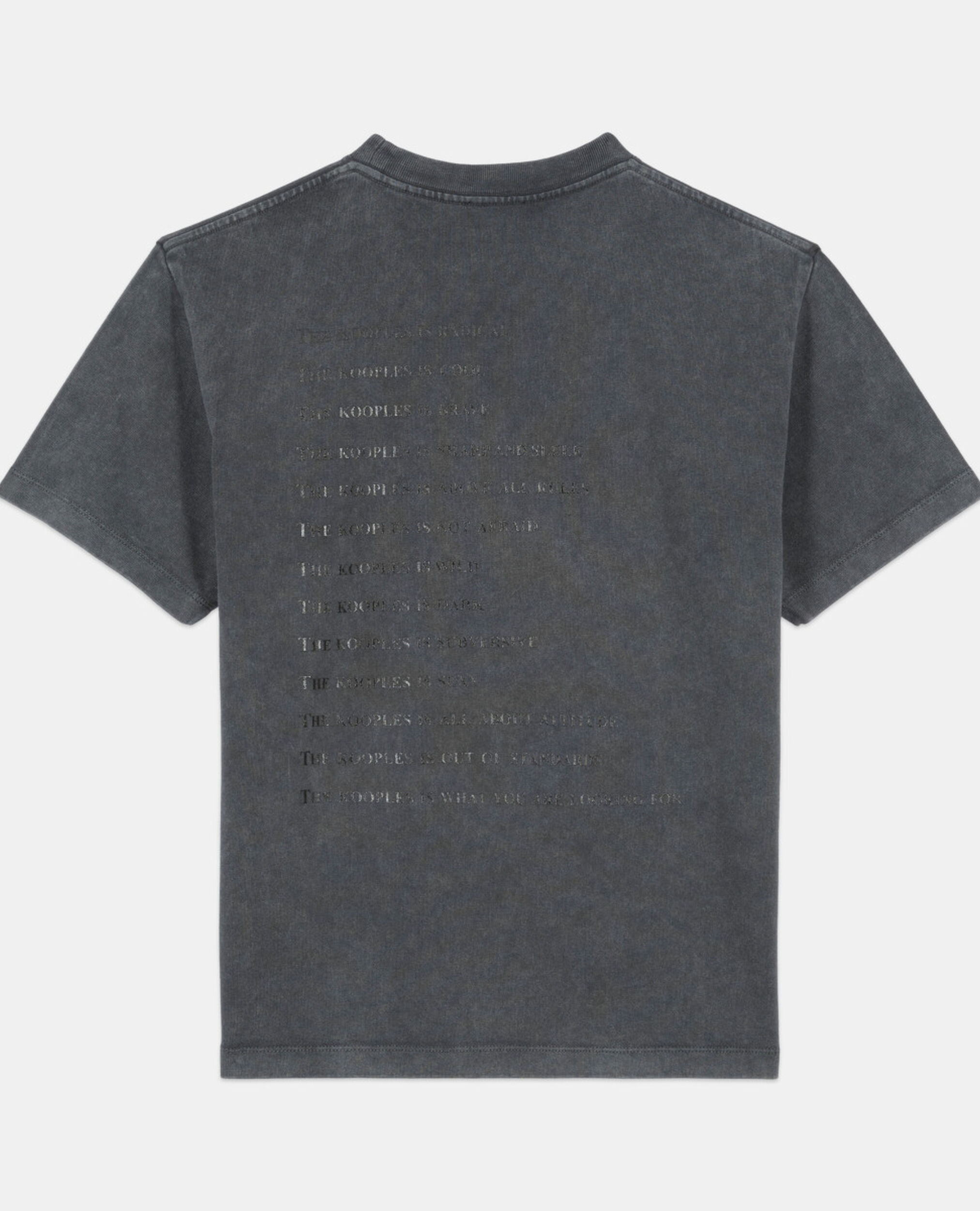 Black What is t-shirt, BLACK WASHED, hi-res image number null