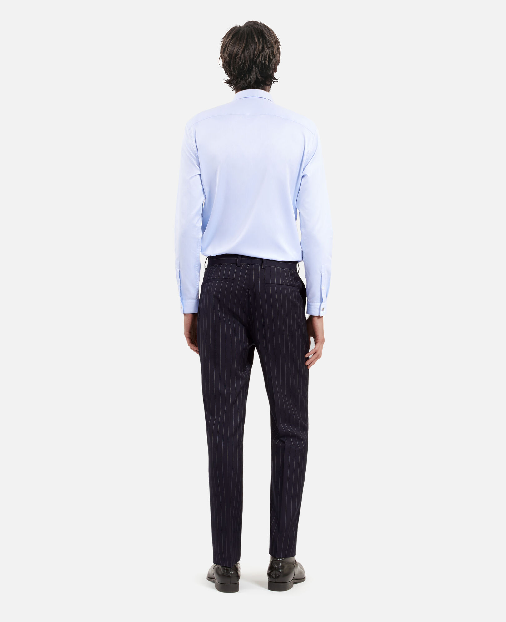 The Kooples MEN DARK NAVY blue striped suit pants