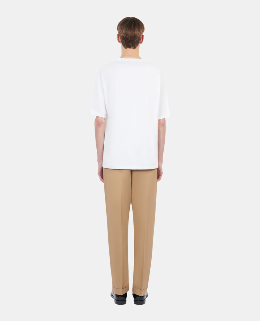 The Kooples HOMME ECRU t-shirt avec sérigraphie écru