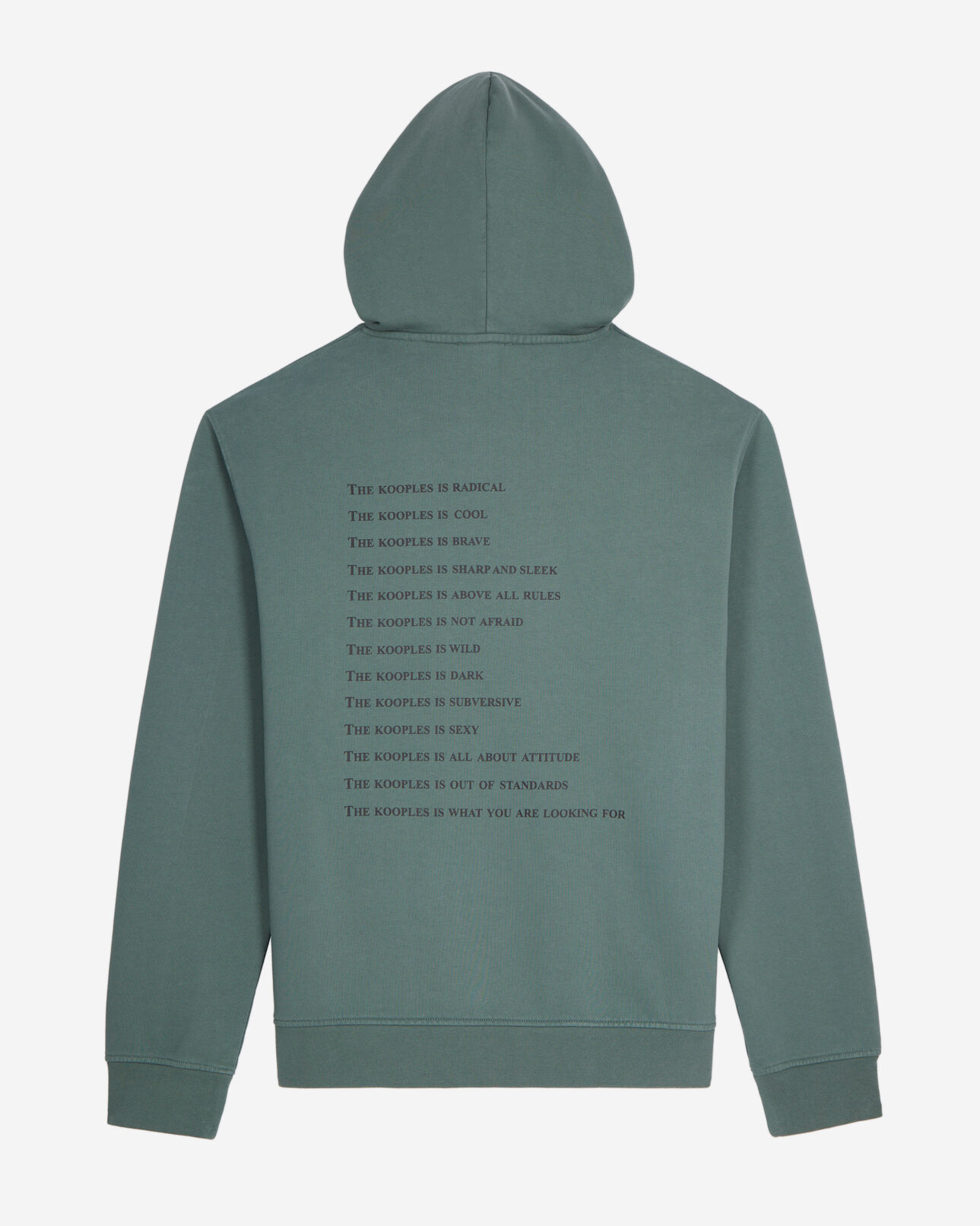 The Kooples HOMME FOREST sweatshirt à capuche what is vert