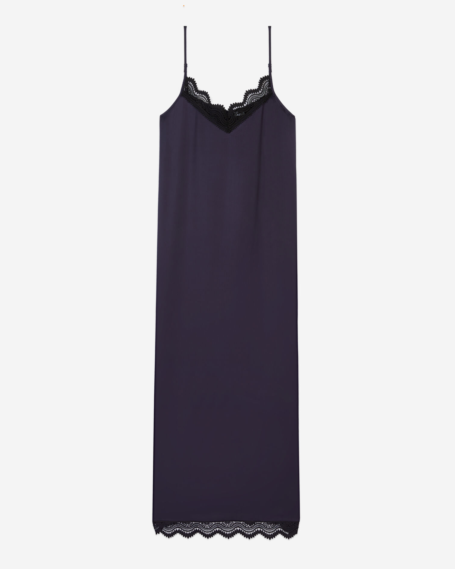 Robe nuisette longue bleu marine, NAVY, hi-res image number null