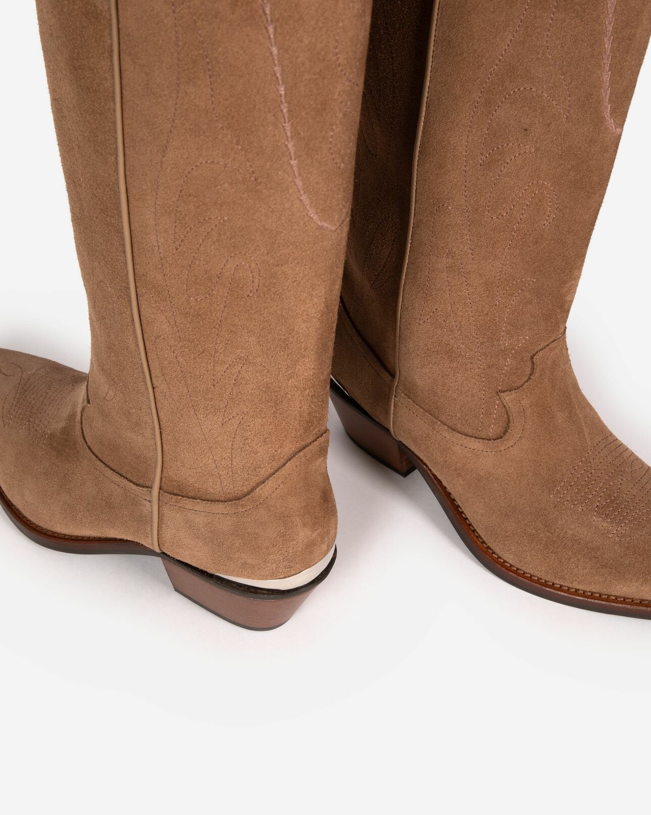The Kooples DAMEN BROWN braune westernstiefel