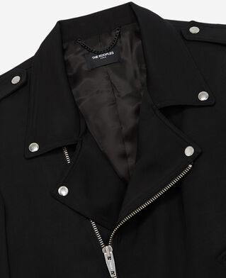 The Kooples HOMME BLACK blouson noir détails zippés