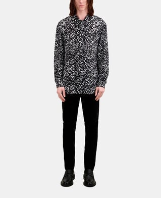 The Kooples HOMME BLACK-ECRU chemise imprimée