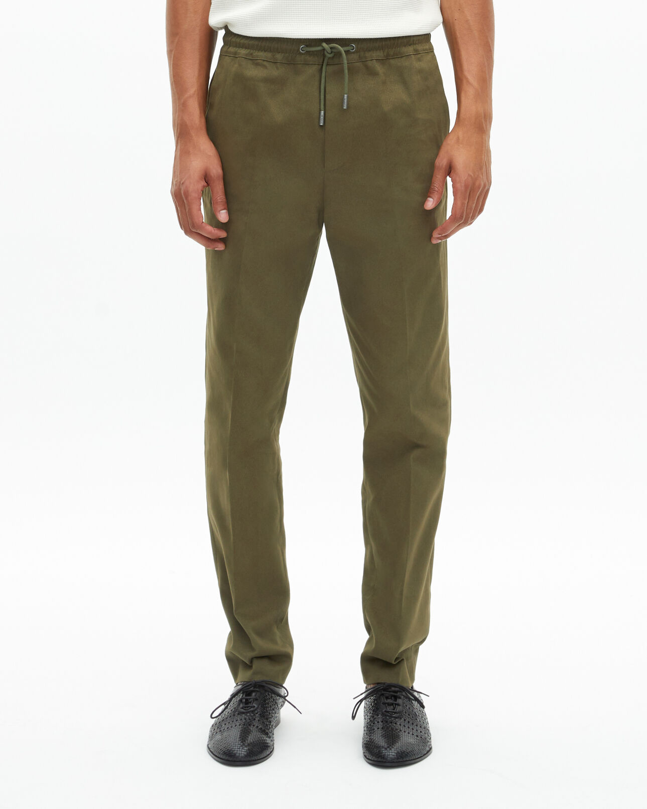 The Kooples H KAKI straight-leg khaki pants