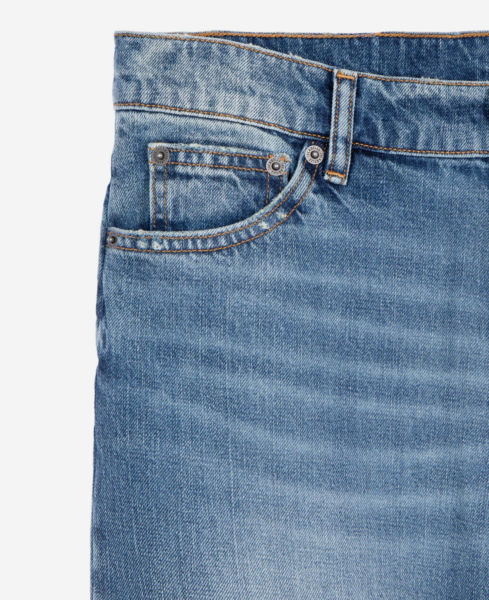 The Kooples MEN BABY BLUE blue denim bermuda shorts