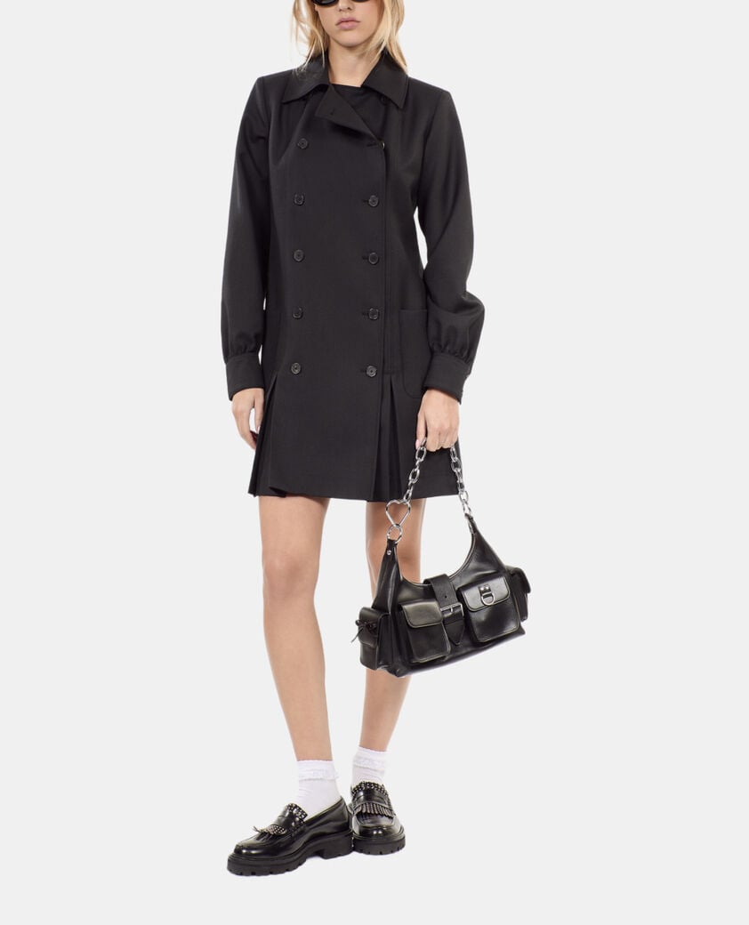 The Kooples WOMEN BLACK short black suit dress