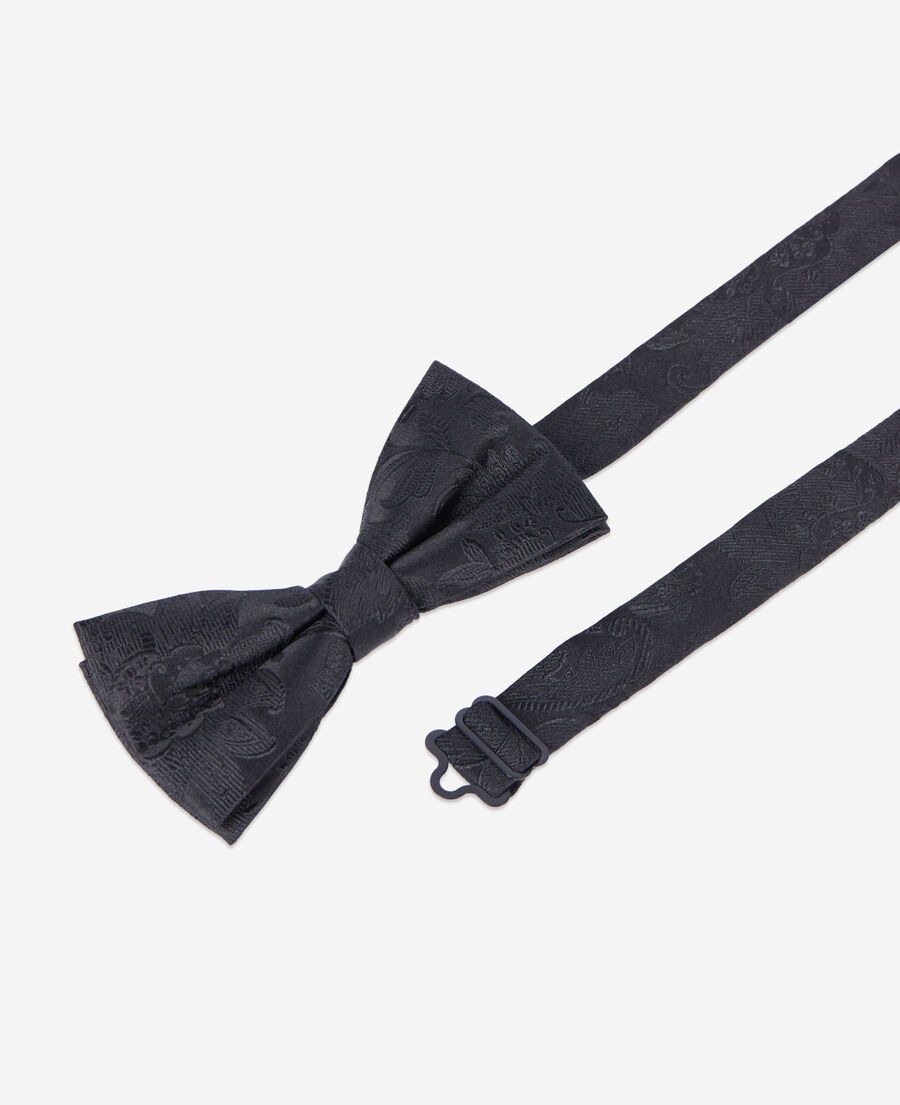 The Kooples HOMME BLACK nœud papillon en soie noir