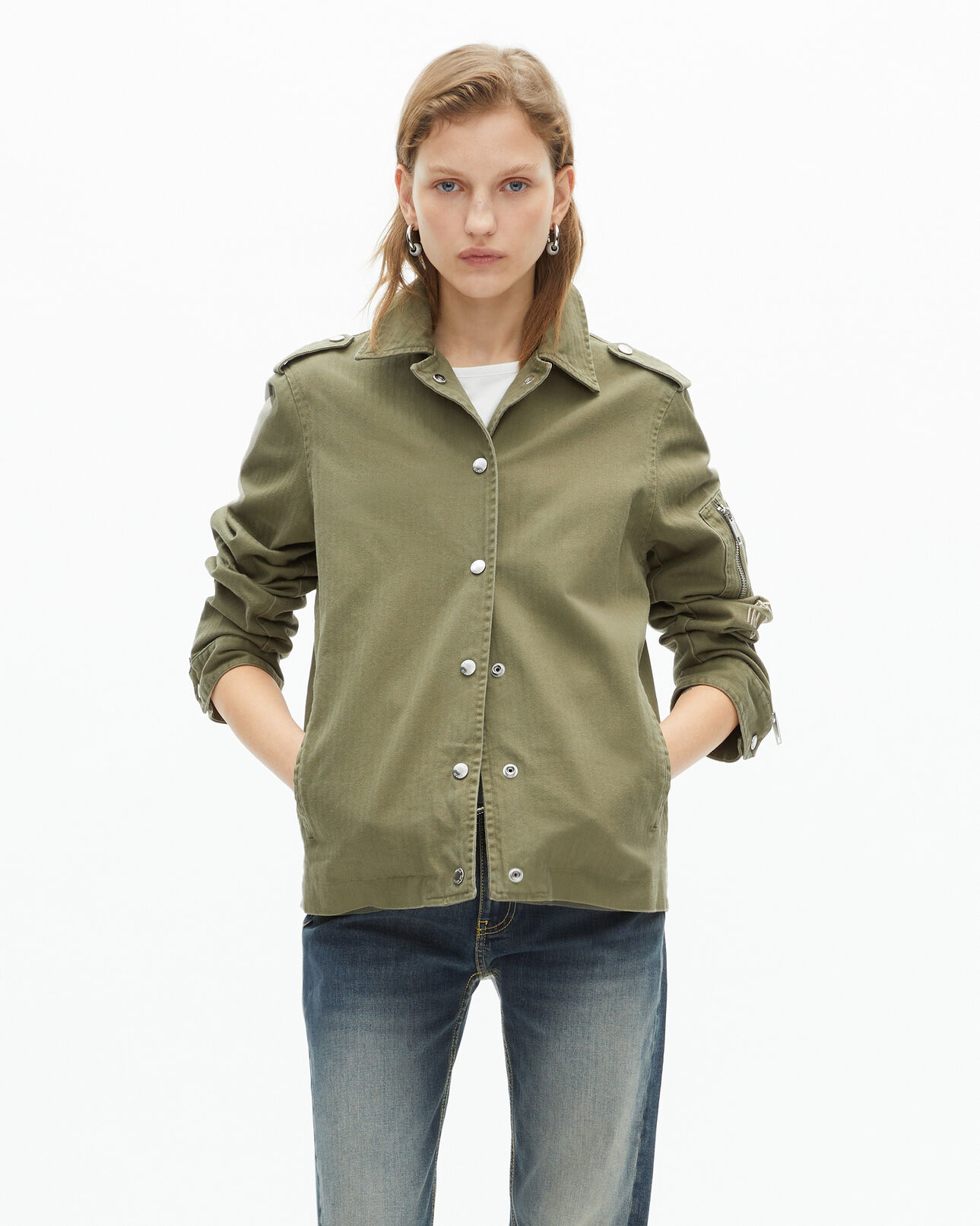 The Kooples WOMEN KAKI khaki jacket