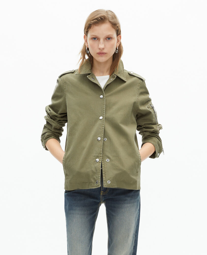 The Kooples WOMEN KAKI khaki jacket