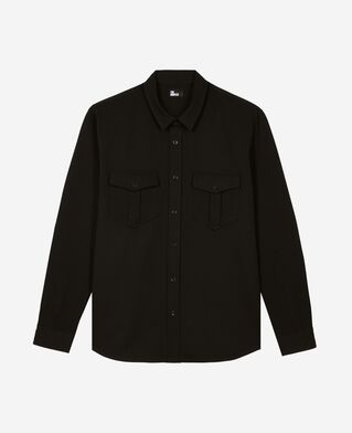 The Kooples H BLACK black milano shirt