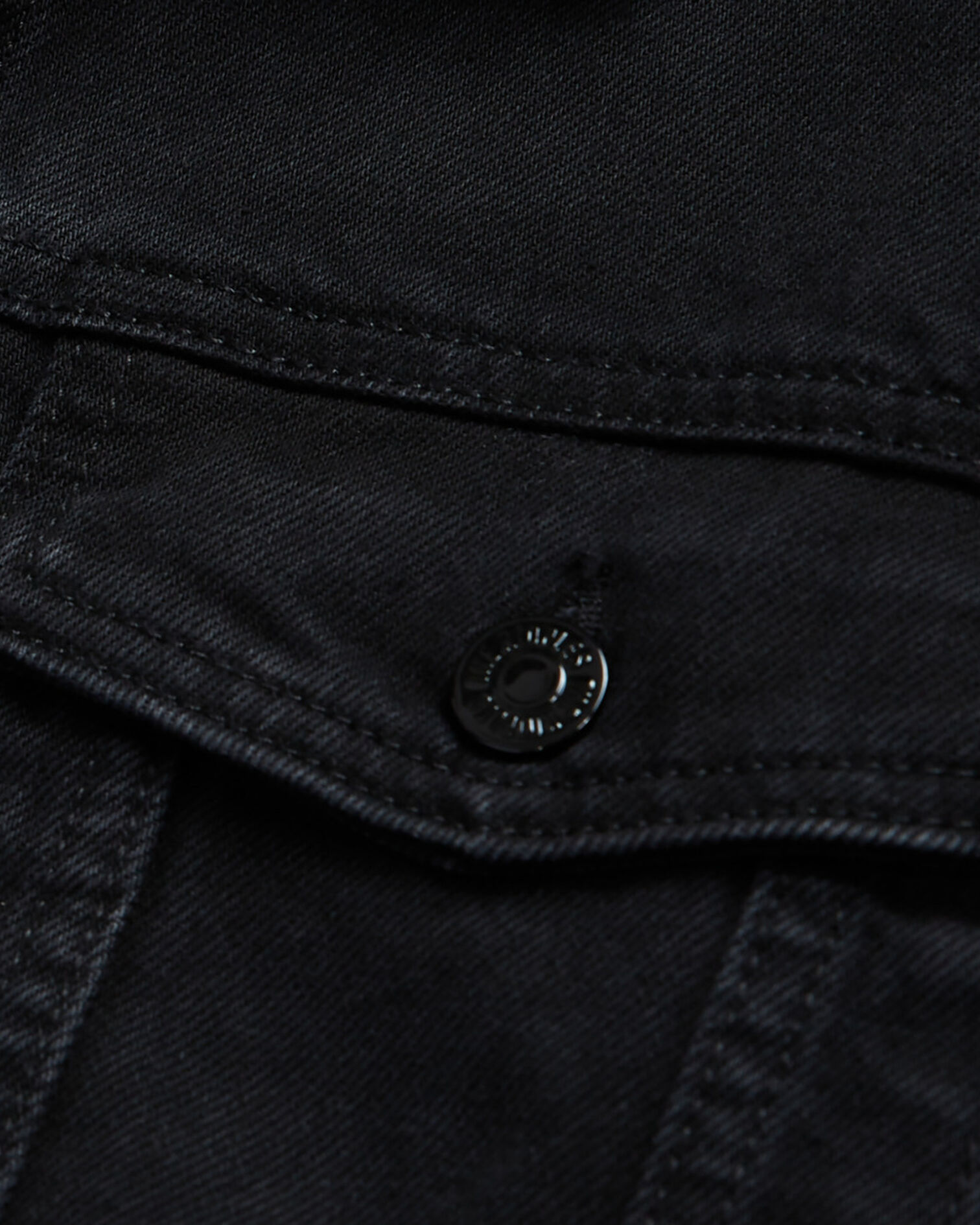 Black denim jacket, BLACK WASHED, hi-res image number null