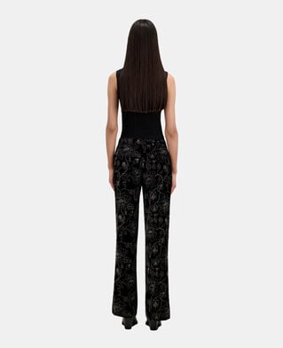 The Kooples WOMEN BLACK black velvet suit trousers