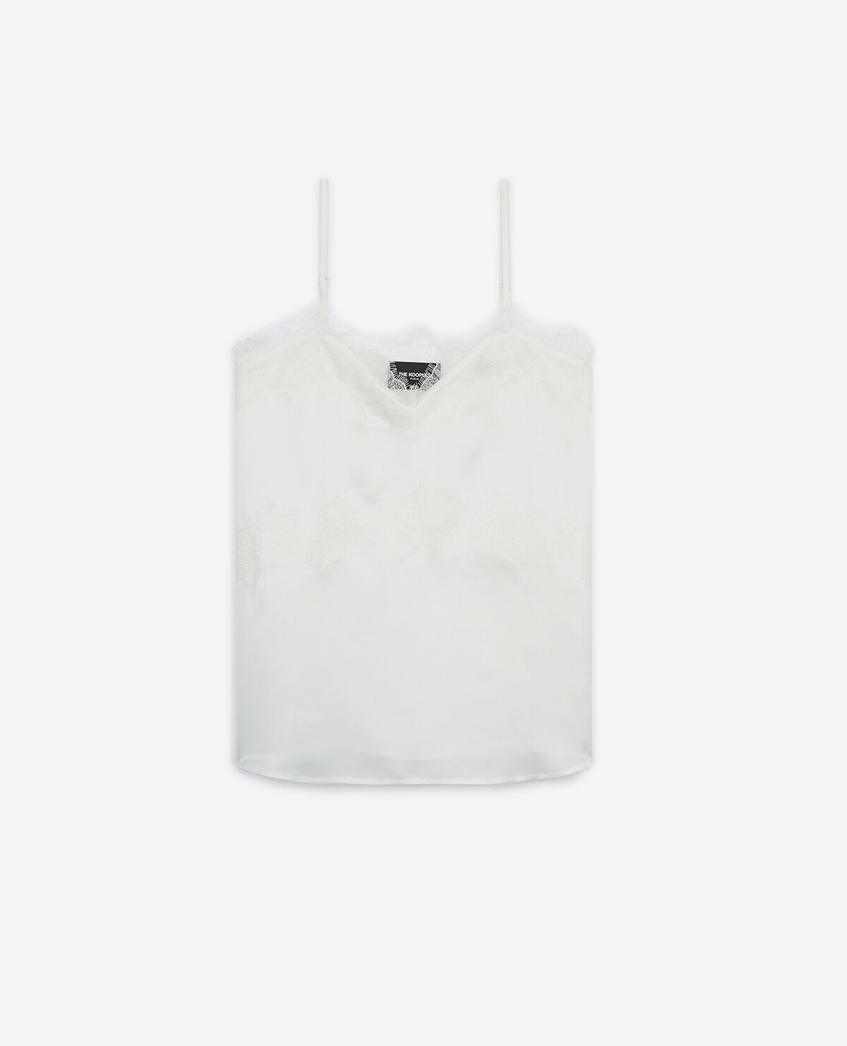 Silk tank discount top with lace