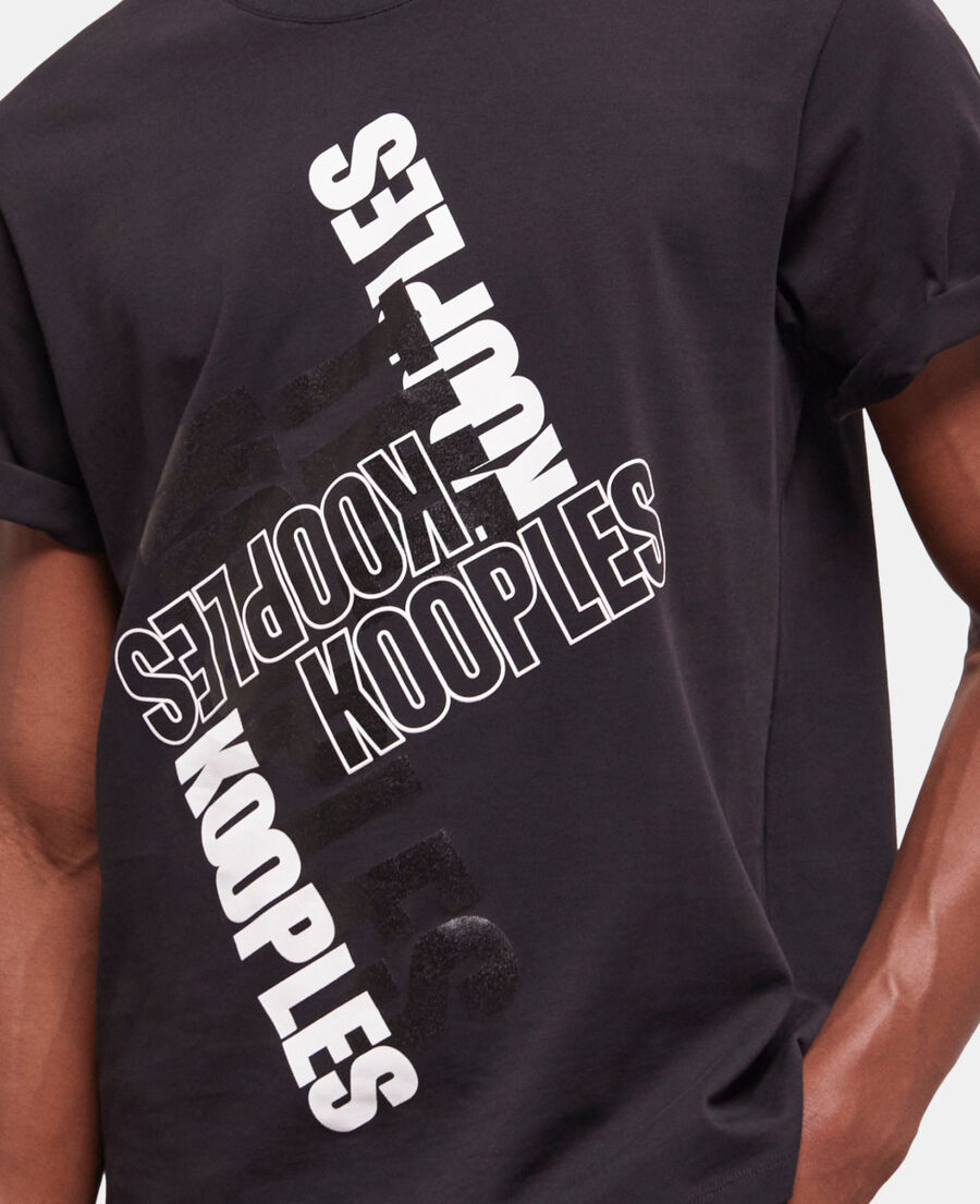 t-shirt homme logo the kooples noir