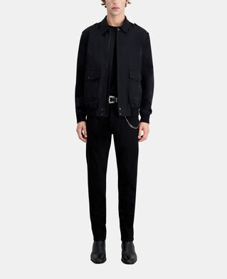 The Kooples H BLACK black cotton jacket