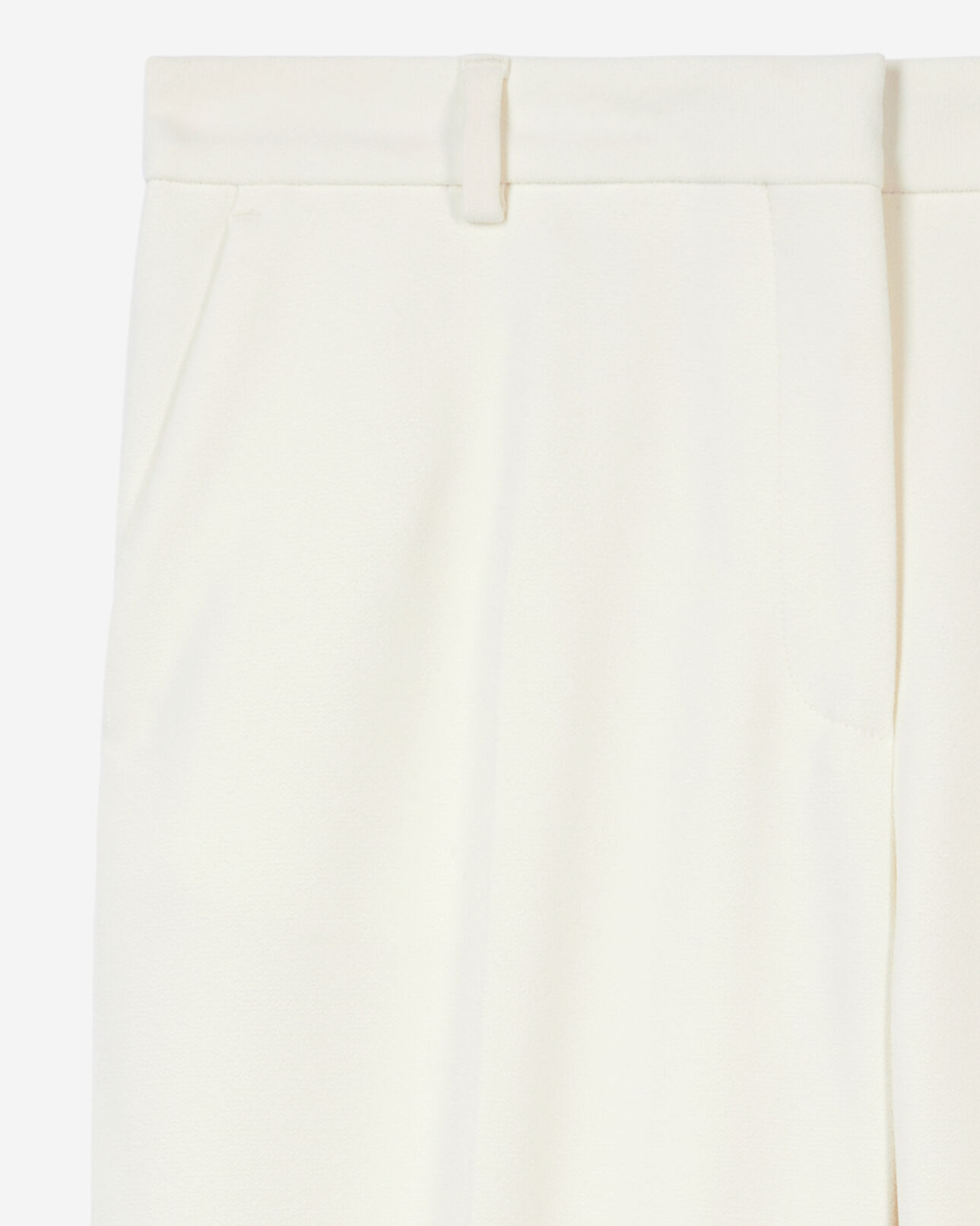 The Kooples WOMEN ECRU ecru crepe suit trousers straight cut