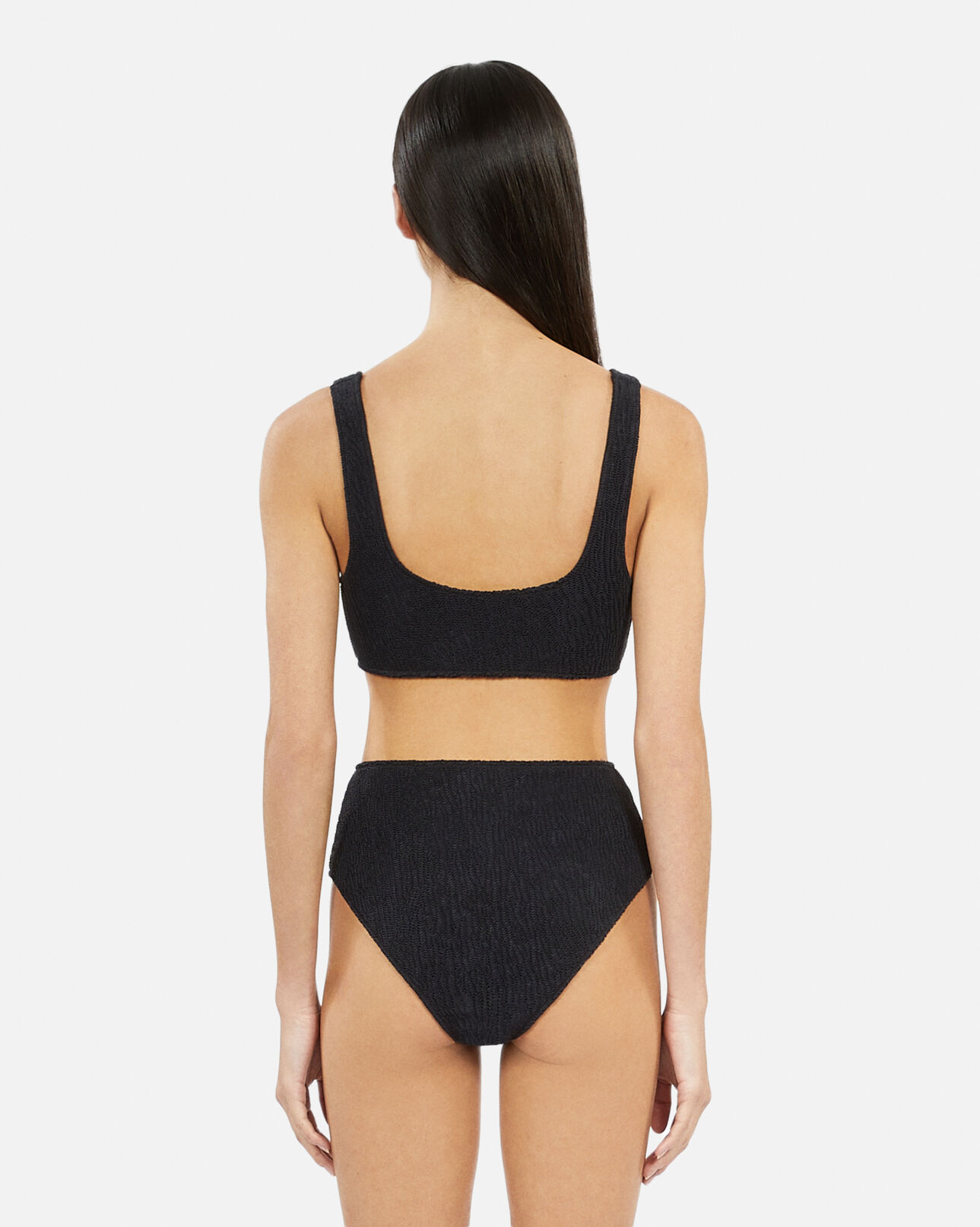 The Kooples FEMME BLACK bas de maillot de bain the kooples x luz taille haute noir 